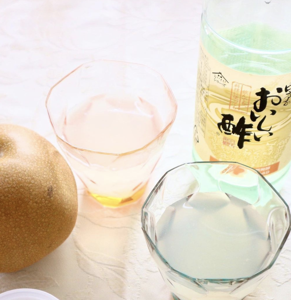 (レシピ)梨おいしい酢ジュース