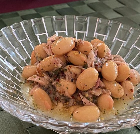 (レシピ)茹で大豆とツナのマリネ